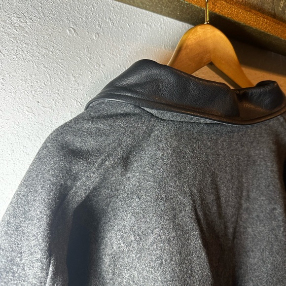 Wyoming Traders Wool leather collared jacket - Picture 2 of 5